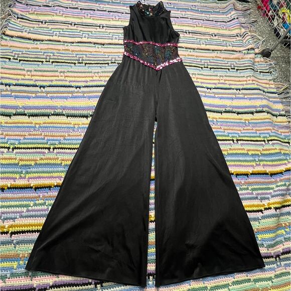 70s Vintage Sequin Jumpsuit - Picture 5 of 9